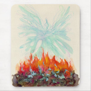 PHOENIX BIRD by SHARON SHARPE Mouse Pad