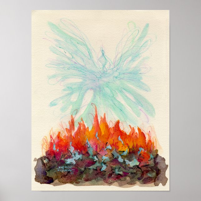 PHOENIX BIRD by SHARON SHARPE Poster (Front)