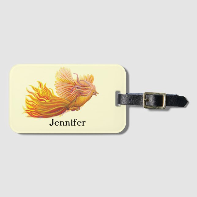 Phoenix Bird in Flight   Luggage Tag (Front Horizontal)