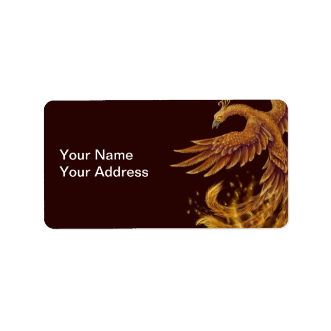 phoenix bird label (Front)