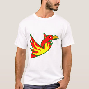 Phoenix Bird Of Fire Mythical Fire Bird Flaming T-Shirt