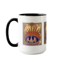 Phoenix Bird Rising from the Flames