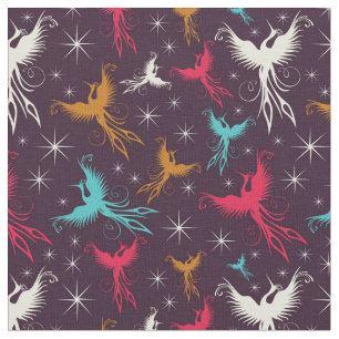Phoenix Birds Figure Pattern Fabric