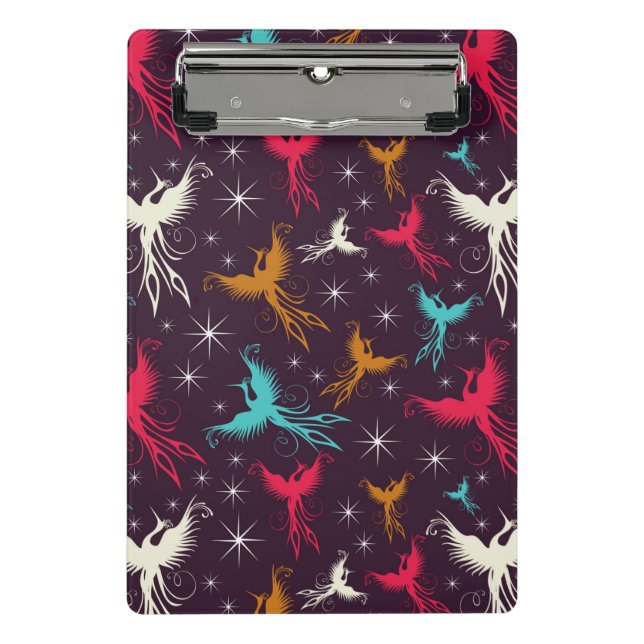Phoenix Birds Figure Pattern Mini Clipboard (Front)