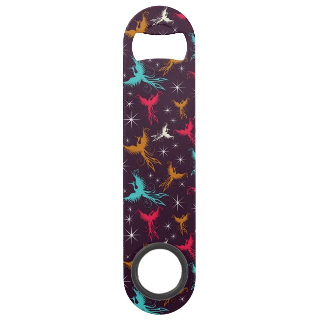 Phoenix Birds Figure Pattern Speed Bottle Opener (Front)
