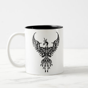 phoenix black Two-Tone coffee mug