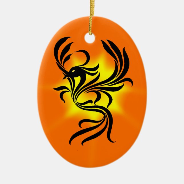 Phoenix Ceramic Ornament (Front)