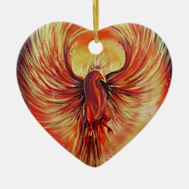 Phoenix Ceramic Ornament (Front)
