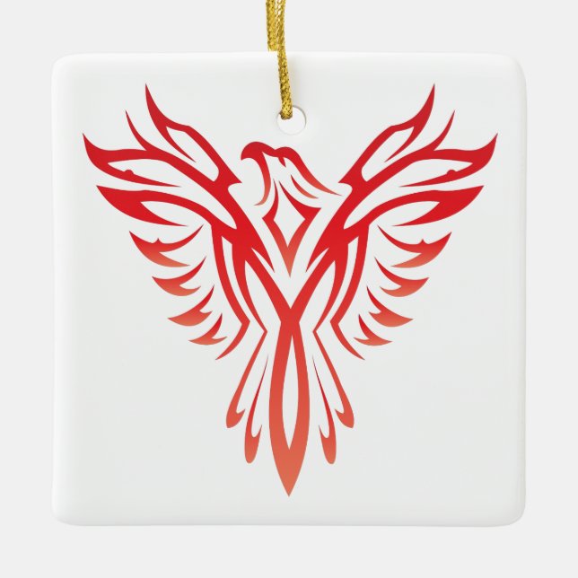Phoenix Ceramic Ornament (Front)