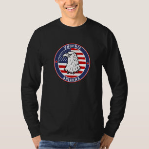 Phoenix City Arizona State Usa Flag Travel Souveni T-Shirt