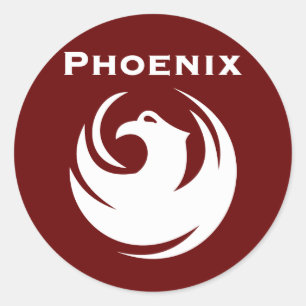 Phoenix city flag classic round sticker