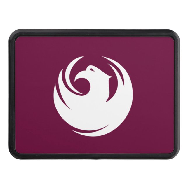 Phoenix city flag trailer hitch cover (Front)