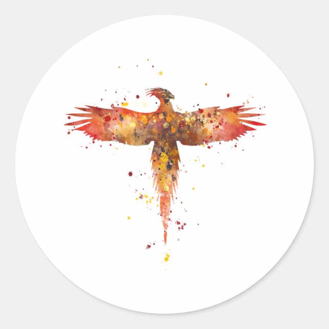 Phoenix Classic Round Sticker (Front)