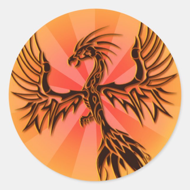Phoenix Classic Round Sticker (Front)