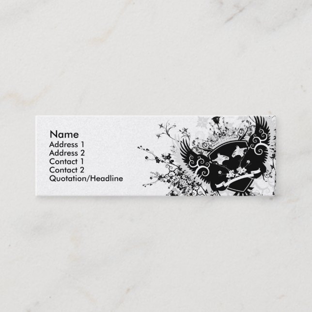 Phoenix Crest Mini Business Card (Front)