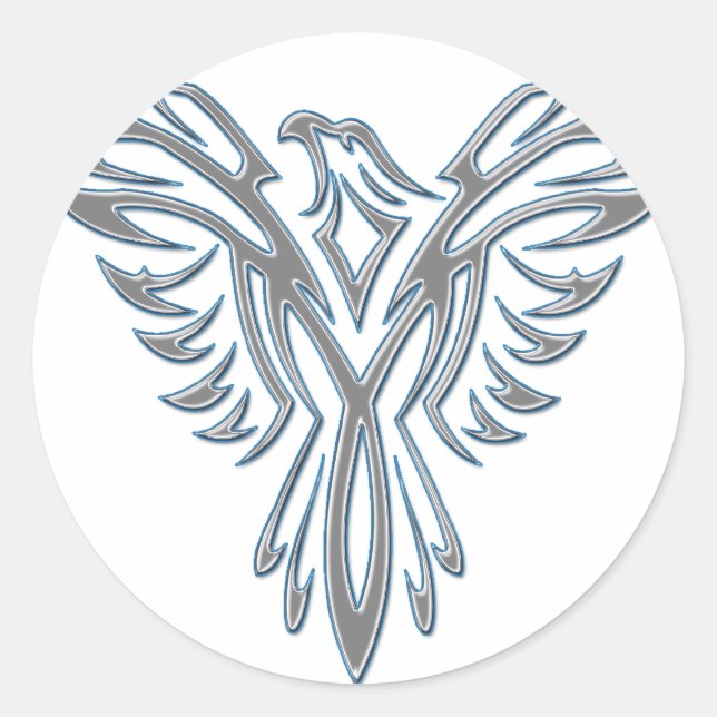Phoenix D Classic Round Sticker (Front)