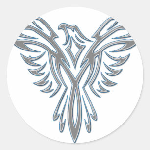 Phoenix D Classic Round Sticker