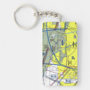 Phoenix Deer Valley Airport chart / taxi diagram Keychain