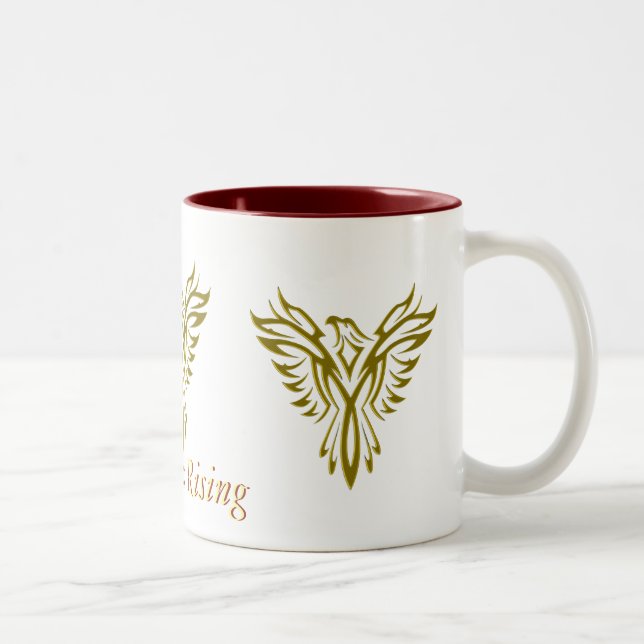 Phoenix d'or tasse en hausse de deux tons (Droit)