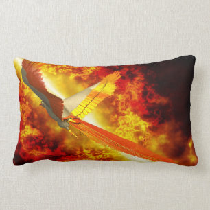Phoenix Fantasy Gothic Lumbar Pillow