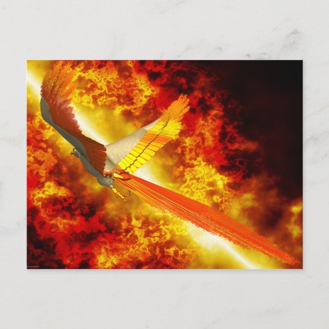 Phoenix Fantasy Gothic Postcard (Front)