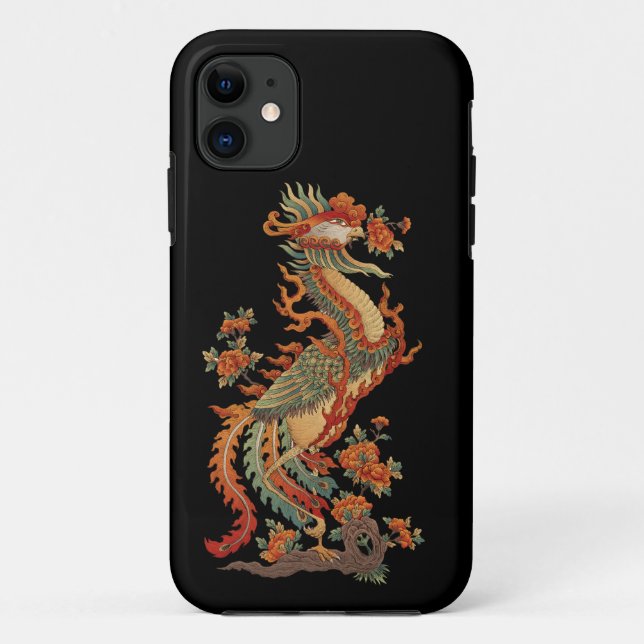 Phoenix Feng Chinese Sacred Animal Case-Mate iPhone Case (Back)