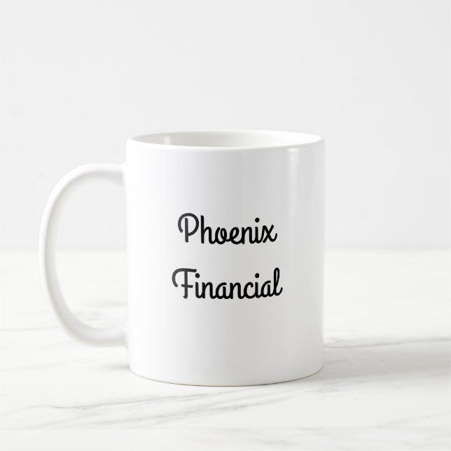 Phoenix Financial Café Mug - Conception à gauche (Gauche)