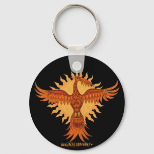 Phoenix fire bird cool keychain design