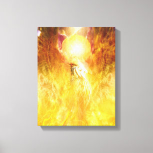 Phoenix Fire Bird TRANSMUTATION Canvas Print