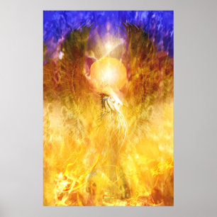 Phoenix Fire Bird 	TRANSMUTATION Poster
