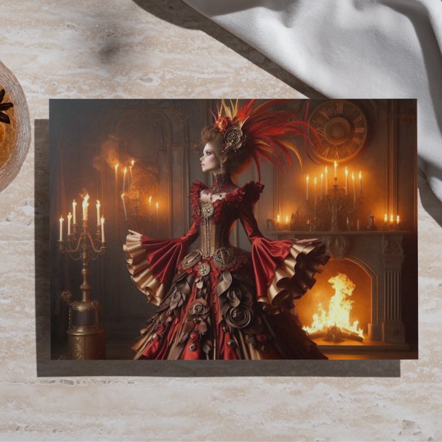 Phoenix Fire Queen Steampunk Victorian Industrial Tissue Paper (Creator Uploaded)