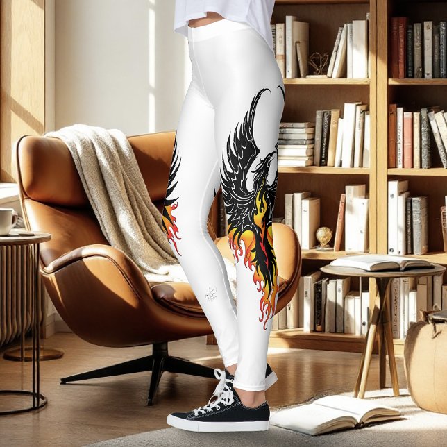 Phoenix Firebird Tribal Flames Leggings (Creator Uploaded)