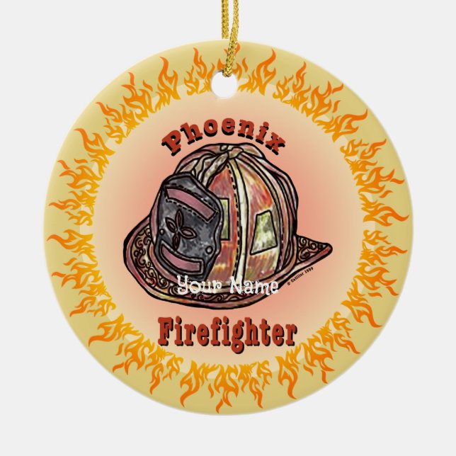 Phoenix Firefighter  ornament (Front)