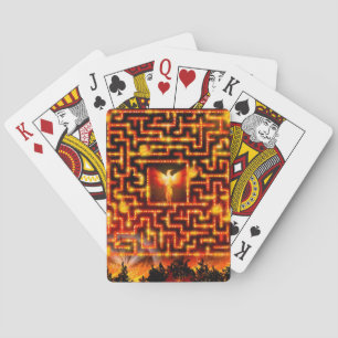 Phoenix Firey Maze Playing Cards