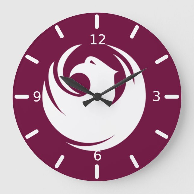 Phoenix flag Large Clock (Front)