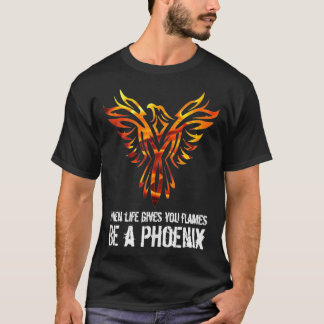 Phoenix Flames Empowerment Inspirational Uplifting T-Shirt
