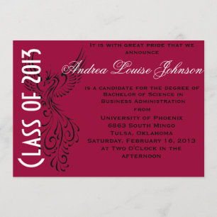 Phoenix Graduation Announcement