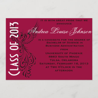 Phoenix Graduation Announcement