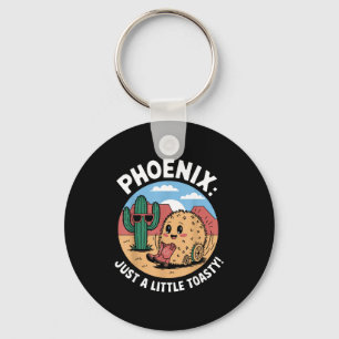 Phoenix heatwave humour keychain