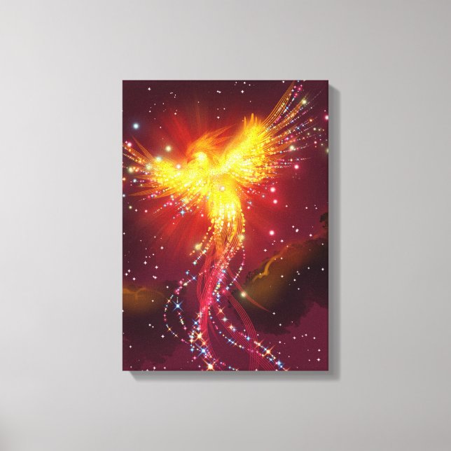 Phoenix in Flight Canvas Print (Front)