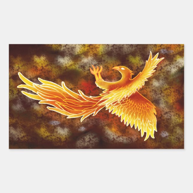 Phoenix in Flight Sticker (Front)