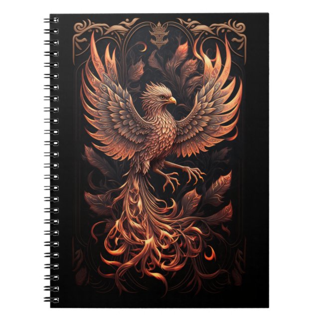 phoenix jouant Carnet photo Spiral (Devant)