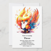 Phoenix Kids Birthday Invitation