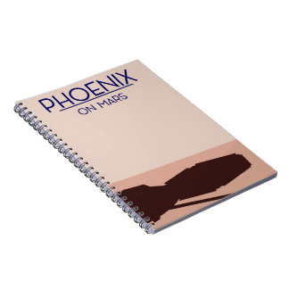 Phoenix lander on Mars. Notebook