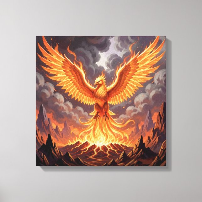 Phoenix Majestique Canvas Print (Front)