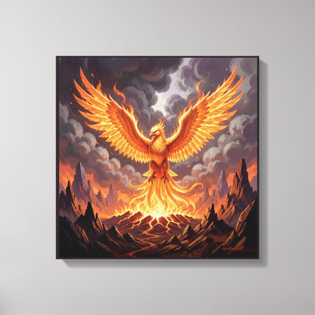 Phoenix Majestique Canvas Print (Front)