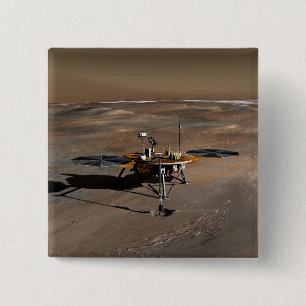 Phoenix Mars Lander 2 2 Inch Square Button