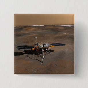 Phoenix Mars Lander 3 2 Inch Square Button