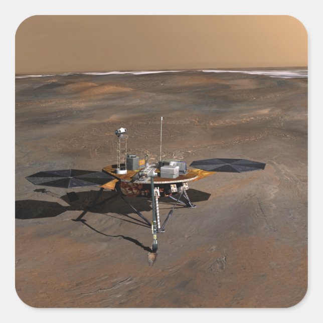 Phoenix Mars Lander 3 Square Sticker (Front)