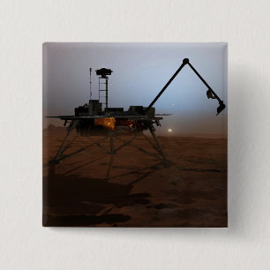 Phoenix Mars Lander 4 2 Inch Square Button